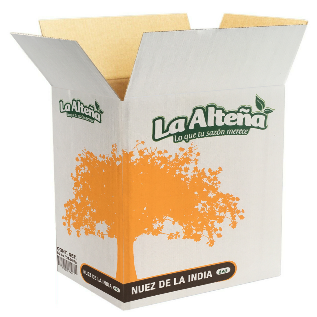 Food packaging box with printed design